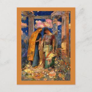 Postal Odilon Redon - Conversación Mística