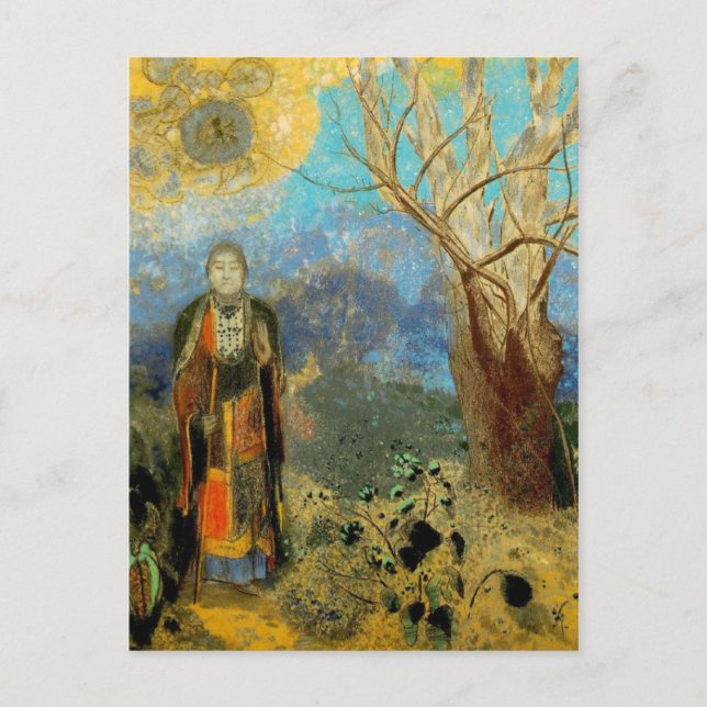 Postal Odilon Redon - Le Bouddha (Anverso)