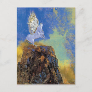 Postal Odilon Redon Pegasus - Simbolismo de la mitología 