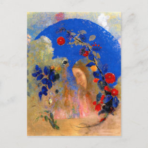 Postal Odilon Redon - Perfil bajo un arco