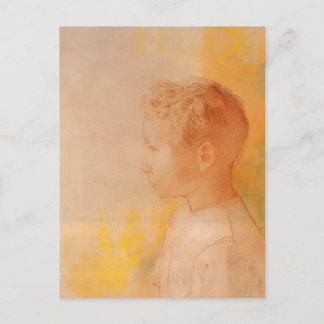 Postal Odilon Redon- Retrato del hijo de Robert de Comecy