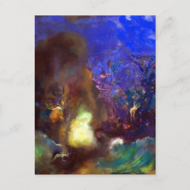 Postal Odilon Redon Roger y Angelica (Anverso)