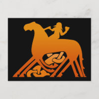 Odin montando sobre la mitología del Viking de Sle