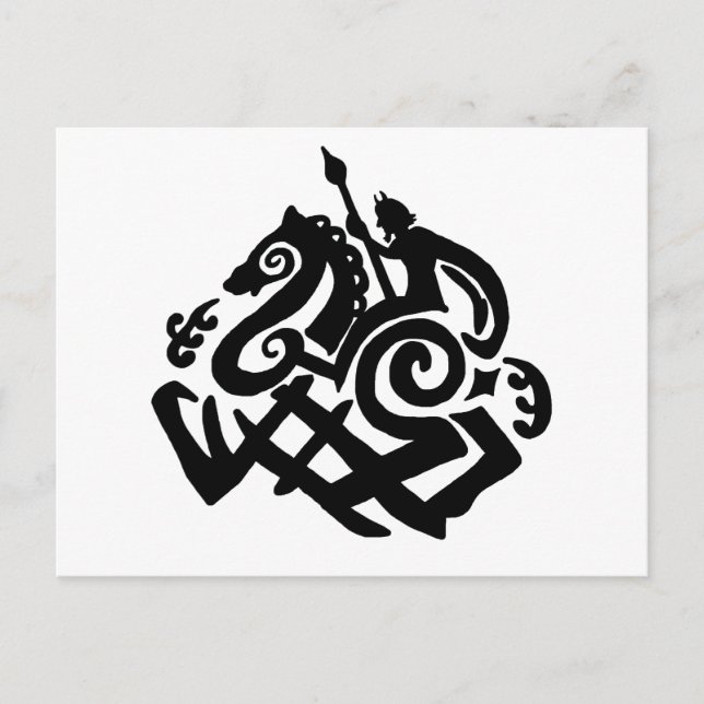 Postal Odin y Sleipnir (Anverso)