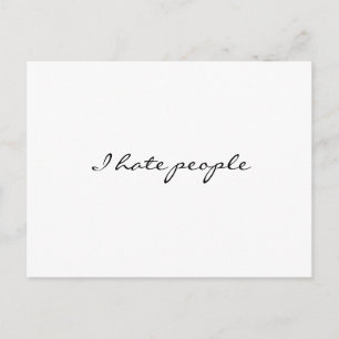 Postal Odio a la gente