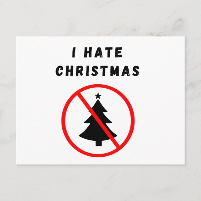 Postal Odio a los Navidades (Anverso)