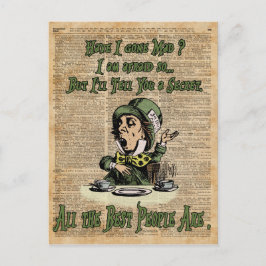 Postal Odio Loco, Alicia En El País De Las Maravillas, Ci