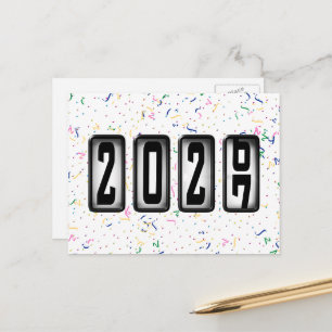 Postal Odómetro de Feliz Año Nuevo 2027