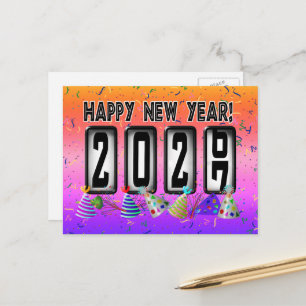 Postal Odómetro de Feliz Año Nuevo 2027