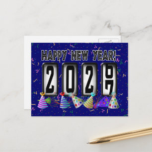 Postal Odómetro de Feliz Año Nuevo 2027