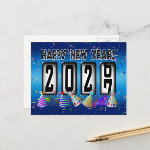 Postal Odómetro de Feliz Año Nuevo 2027