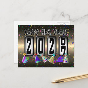 Postal Odómetro de Feliz Año Nuevo 2027