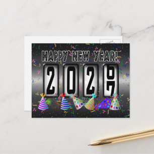 Postal Odómetro de Feliz Año Nuevo 2027