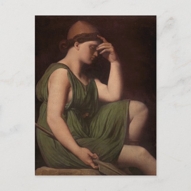 Postal Odysseus, estudio para la Apoteosis de Homero (Anverso)