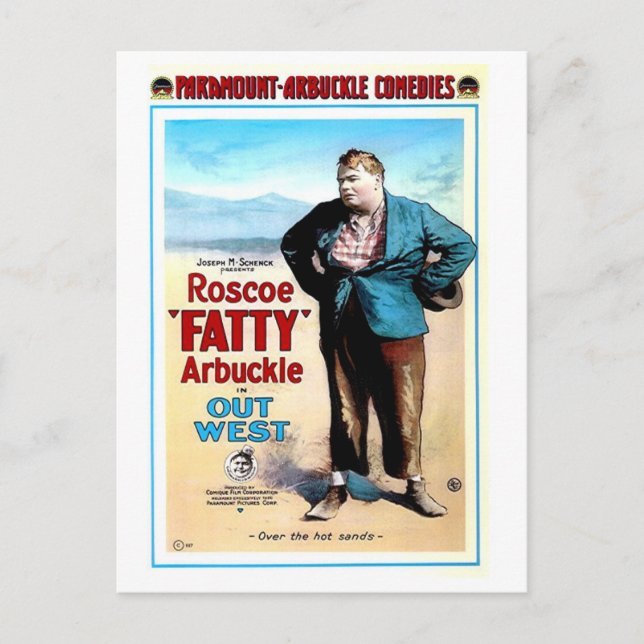 Postal Oeste de la película de 1918 (Anverso)