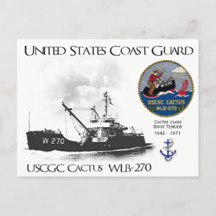 POSTAL OFERTA DE BOOY DE USCGC CACTUS WLB-270