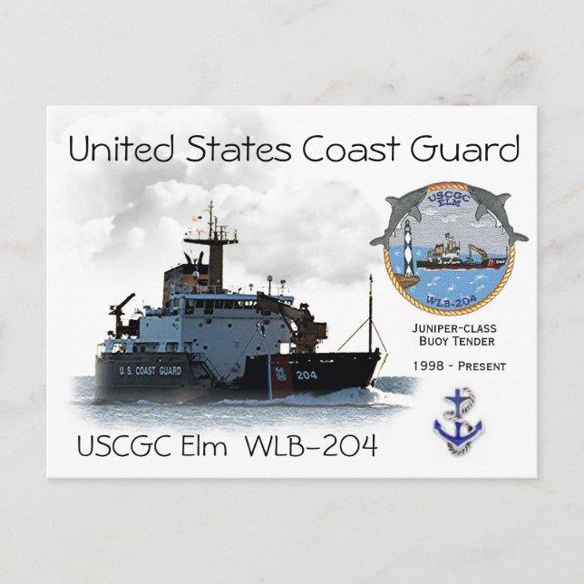POSTAL OFERTA DE COMPRA DE USCGC ELM WLB-204 (Anverso)