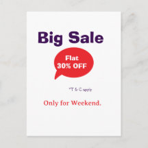 Oferta de descuento de gran venta fin de semana ti