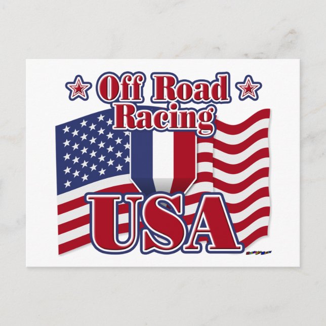 Postal Off Road Carreras USA (Anverso)
