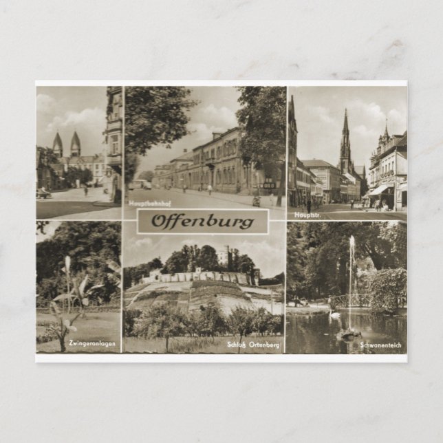 Postal Offenburg, Alemania en los años 20 (Anverso)