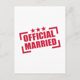 Postal Oficial casado