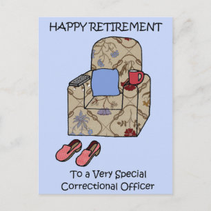 Postal Oficial Correccional Feliz Jubilación