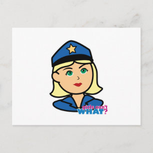 Postal Oficial de policía