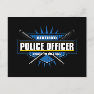 Postal Oficial de policía certificado