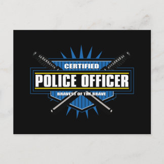 Postal Oficial de policía certificado