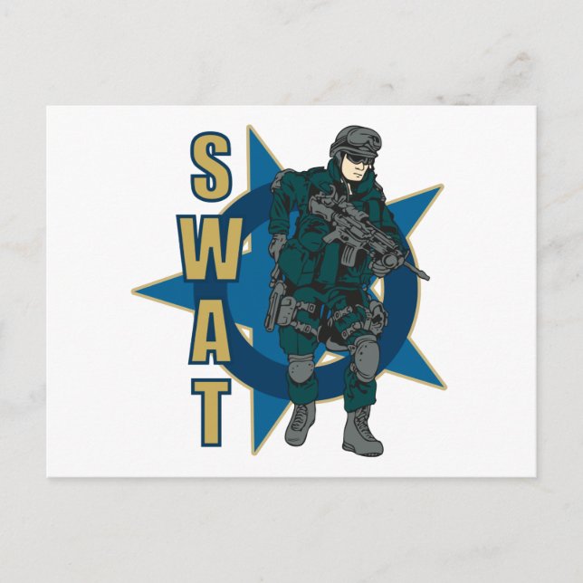 Postal Oficial de SWAT (Anverso)