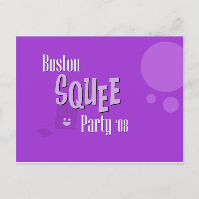 Postal oficial del Fiesta de la Plaza de Boston PU (Anverso)