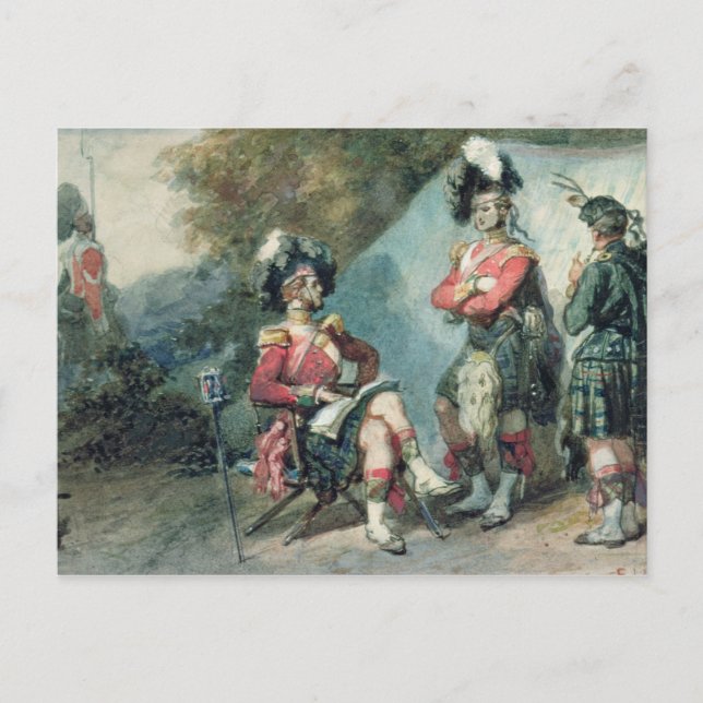 Postal Oficiales de los 79° Highlanders (Anverso)
