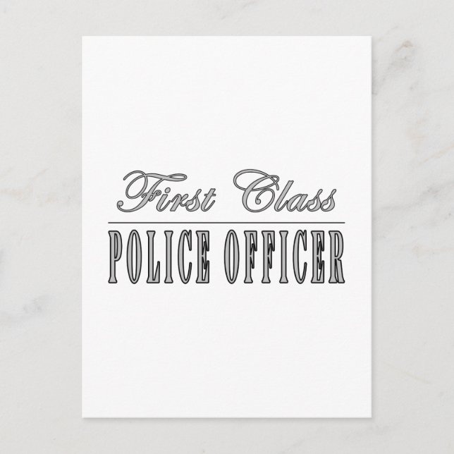 Postal Oficiales de policía: Oficial de policía de primer (Anverso)