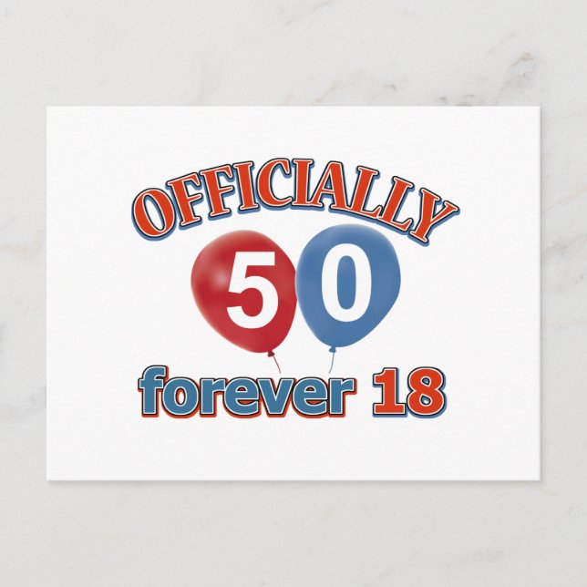 Postal Oficialmente 50 para siempre 18 (Anverso)