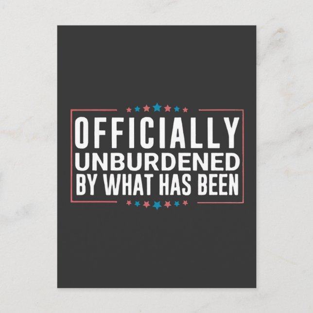 Postal Oficialmente, sin la carga de lo que ha sido Trump (Anverso)