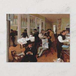 Postal Oficina de algodón en Nueva Orleans - Edgar Degas