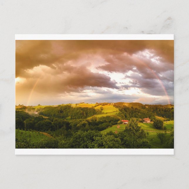 Postal Oficina De Cielos Arcoiris Personaliza Destiny Des (Anverso)