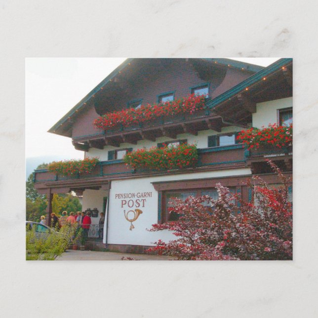 Postal Oficina de correos de Austria, aldea de Zillertal (Anverso)