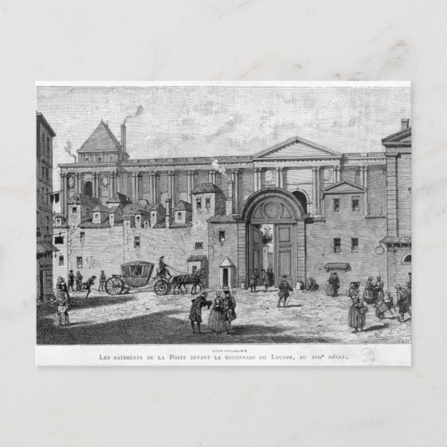 Postal Oficina de Correos de París (Anverso)