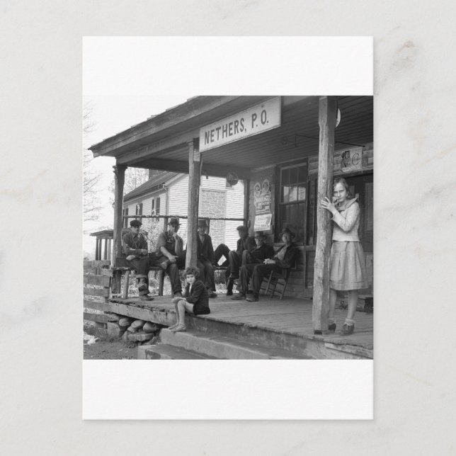 Postal Oficina de correos en Nethers, 1935 (Anverso)