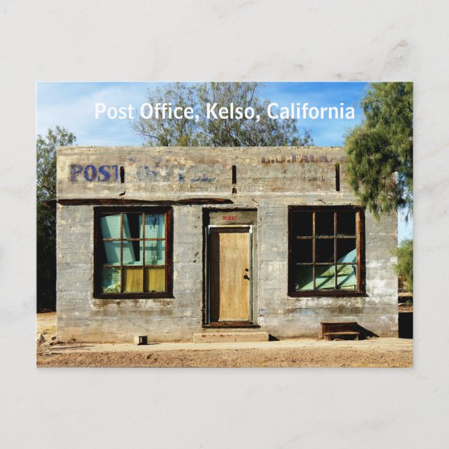 Postal Oficina de correos históricos en Kelso California (Anverso)