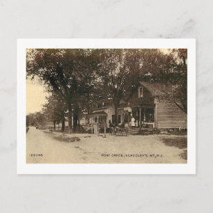 Postal Oficina de Correos, Montaña de Schooley, Vintage d