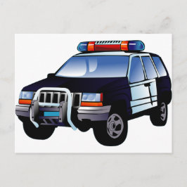 Postal Oficina de policía Diseño de coches Destino de Art