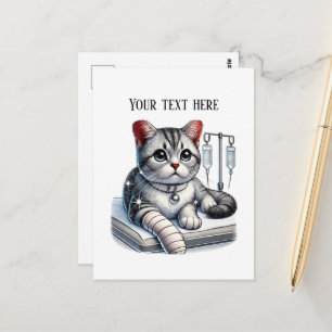 Postal Oficina de veterinaria linda personalizable