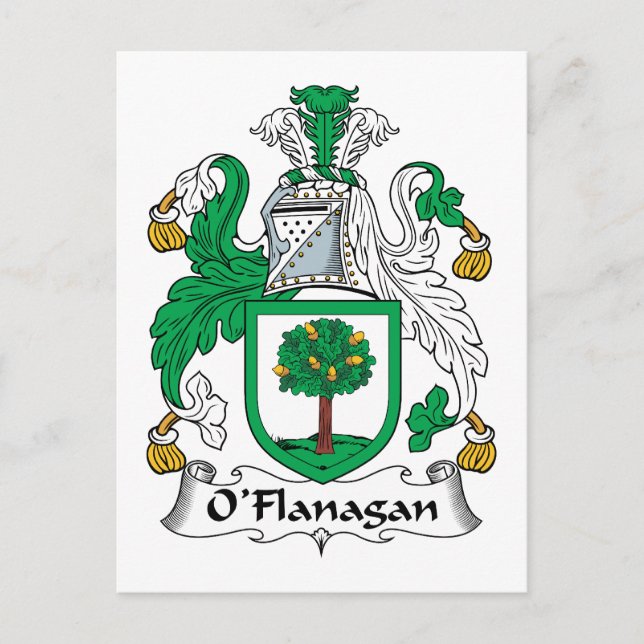 Postal O'Flanagan Family Crest (Anverso)