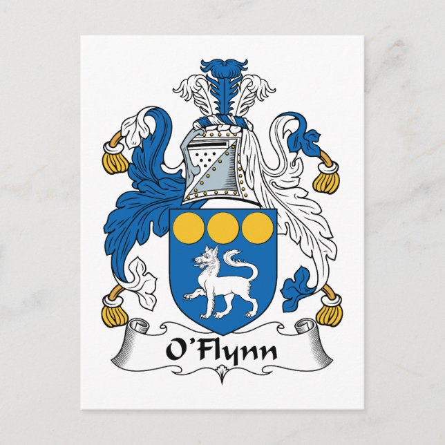 Postal O'Flynn Family Crest (Anverso)