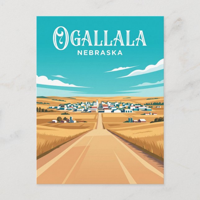 Postal Ogallala EE. UU. (Anverso)