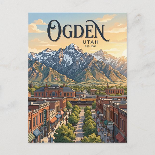 Postal Ogden Utah (Anverso)
