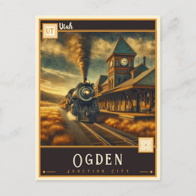 Postal Ogden, Utah | Antiguo (Anverso)
