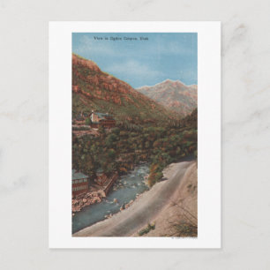 Postal Ogden, Utah - Ogden Canyon View & River
